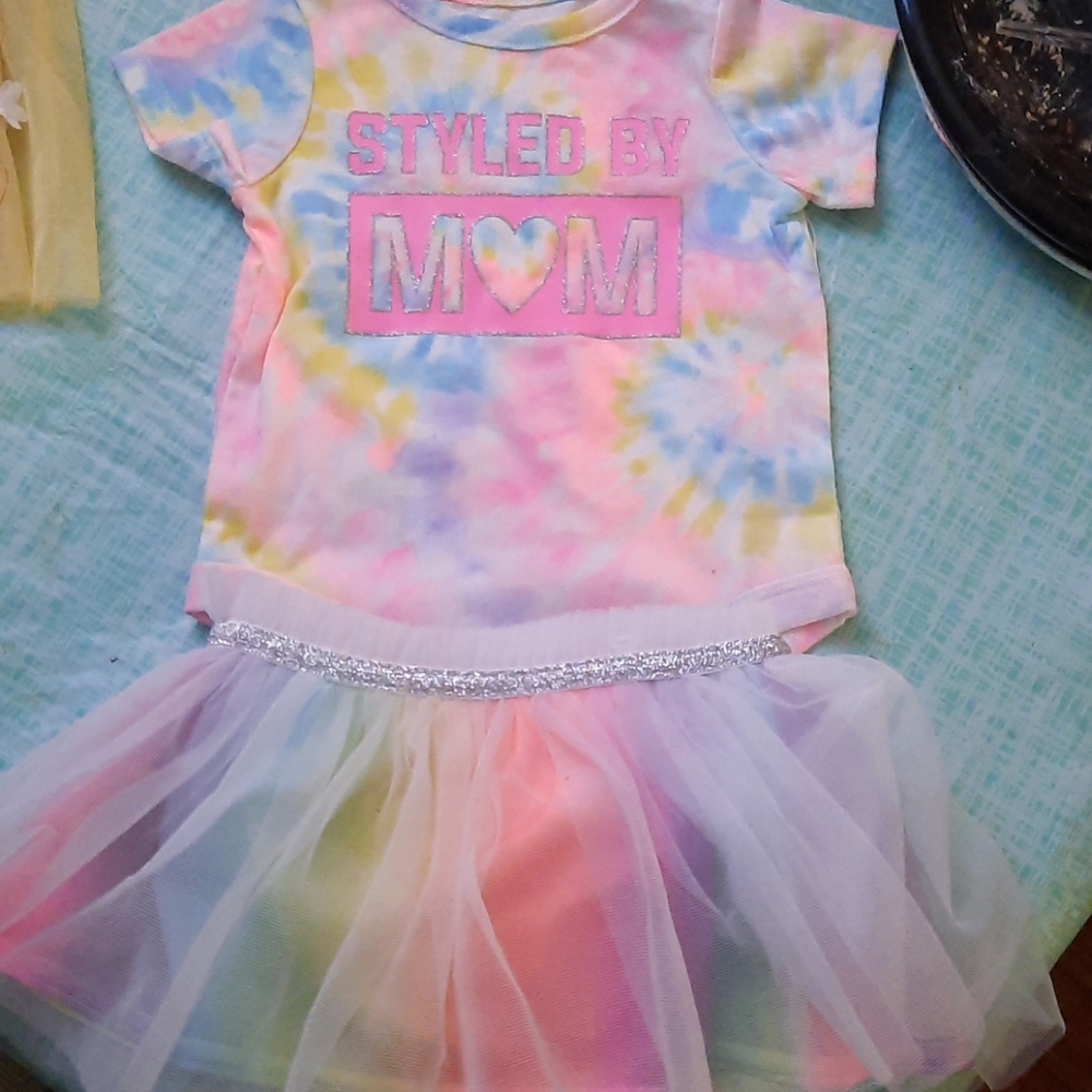 Baby onsies and skirt